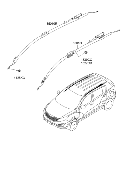 2014 Kia Sportage Air Bag System Diagram 1