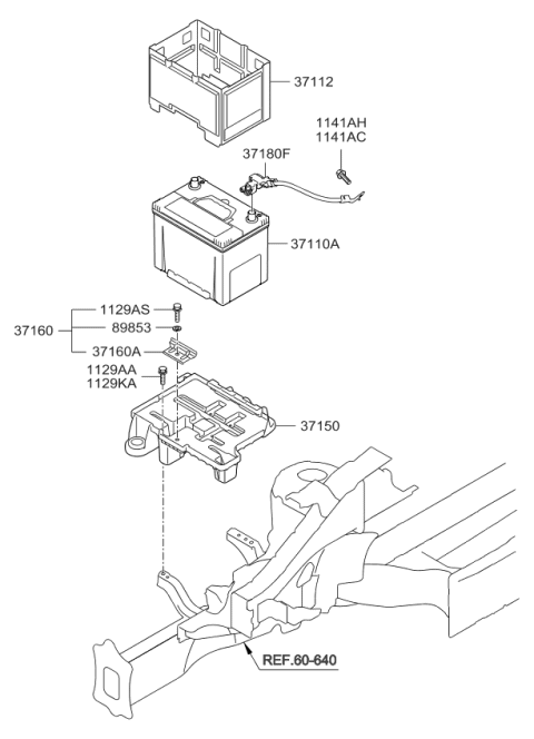 2015 Kia Sportage Battery & Cable Diagram