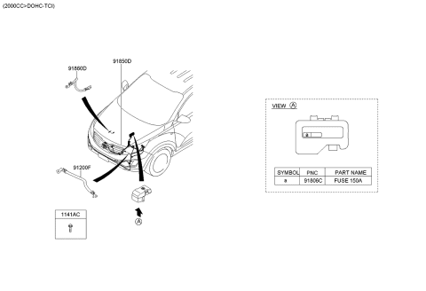 2015 Kia Sportage Wiring Assembly-Earth Diagram for 918603W621
