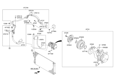 2015 Kia Sportage Air Condition System-Cooler Line Diagram