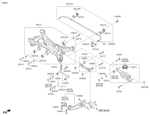 2014 Kia Sportage Bolt-Flange Diagram for 551192Y000