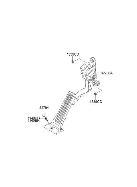 2014 Kia Sportage Accelerator Pedal Diagram