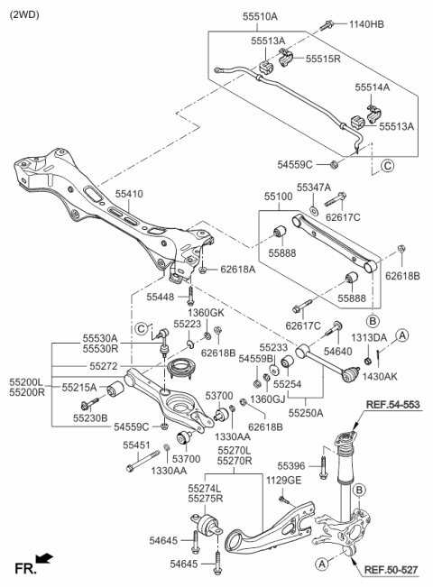 2015 Kia Sportage Rear Suspension Control Arm Diagram 2