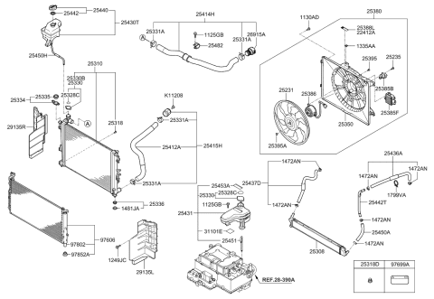 2012 Kia Optima Hybrid Engine Cooling System Diagram