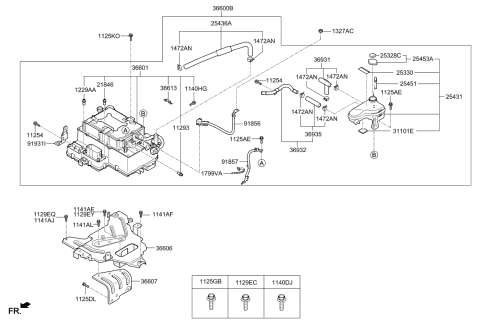 2013 Kia Optima Hybrid Electronic Control Diagram 1