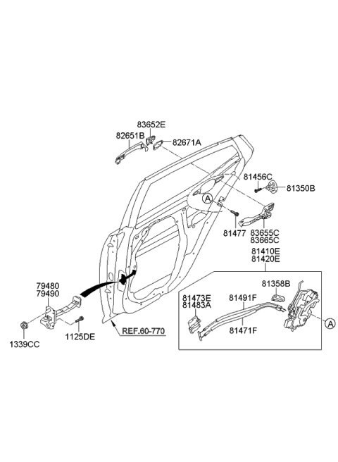 2013 Kia Optima Hybrid Rear Door Locking Diagram