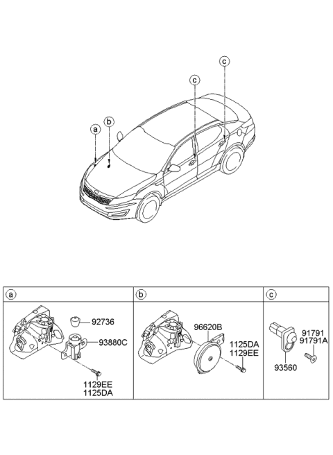 2013 Kia Optima Hybrid Switch Diagram 2