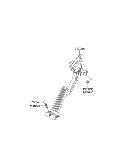 2012 Kia Optima Hybrid Accelerator Pedal Diagram