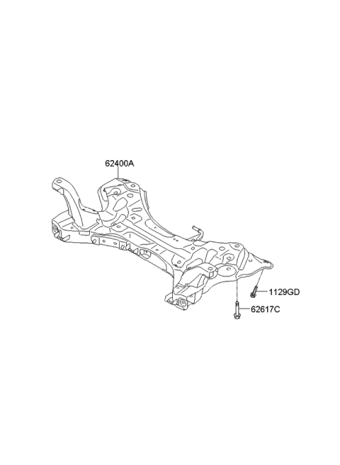 2011 Kia Optima Hybrid Front Suspension Crossmember Diagram