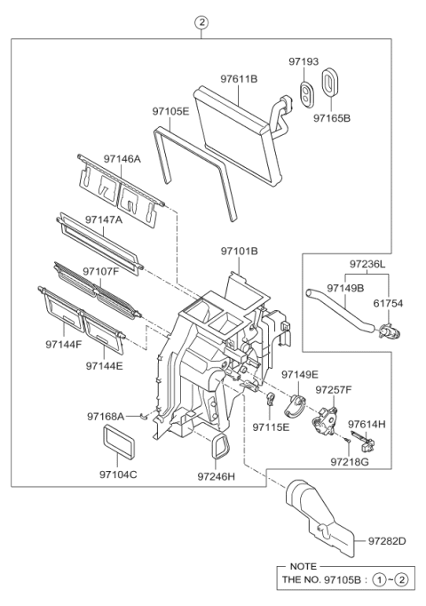 2012 Kia Optima Hybrid Heater System-Heater & Blower Diagram 2