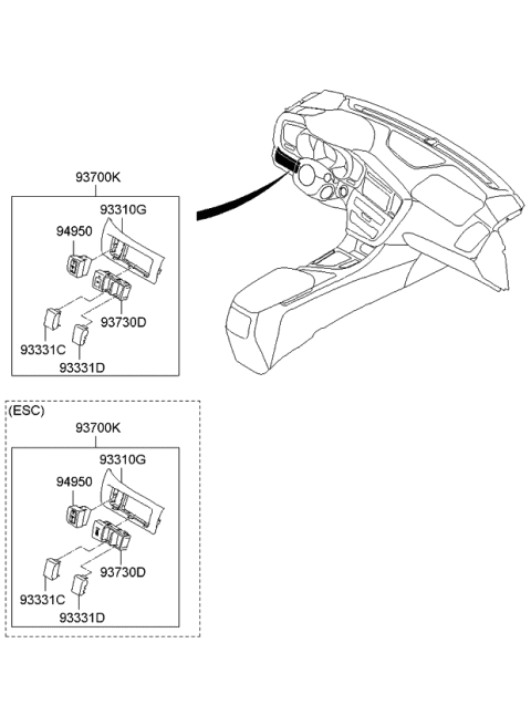 2011 Kia Optima Switch Diagram 1