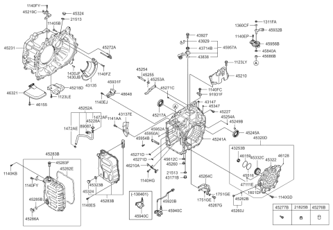 2012 Kia Optima Pin-DOWEL Diagram for 1430310200T