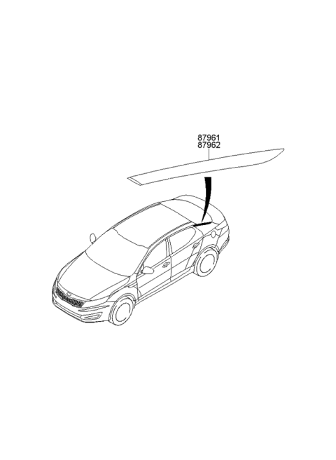 2013 Kia Optima Quarter Window Diagram