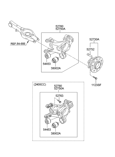 2012 Kia Optima US Georgia Made Rear Axle Diagram