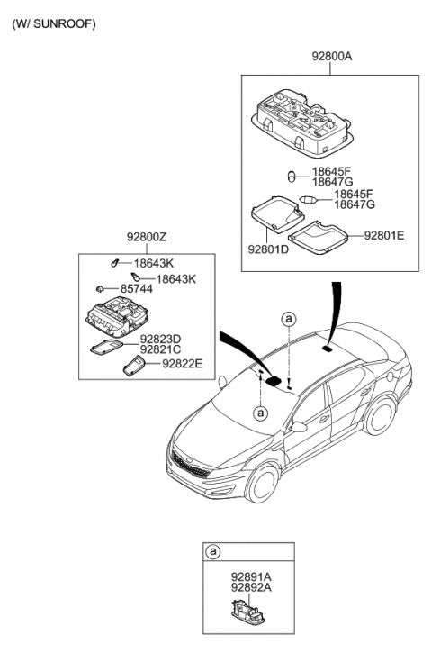 2011 Kia Optima Room Lamp Diagram 2