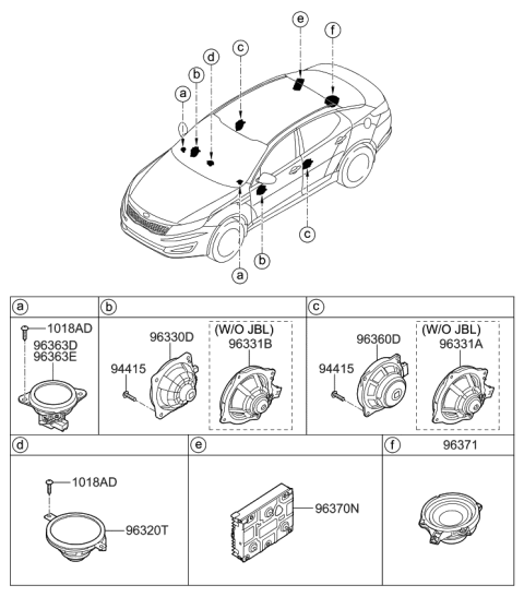 2012 Kia Optima Speaker Diagram