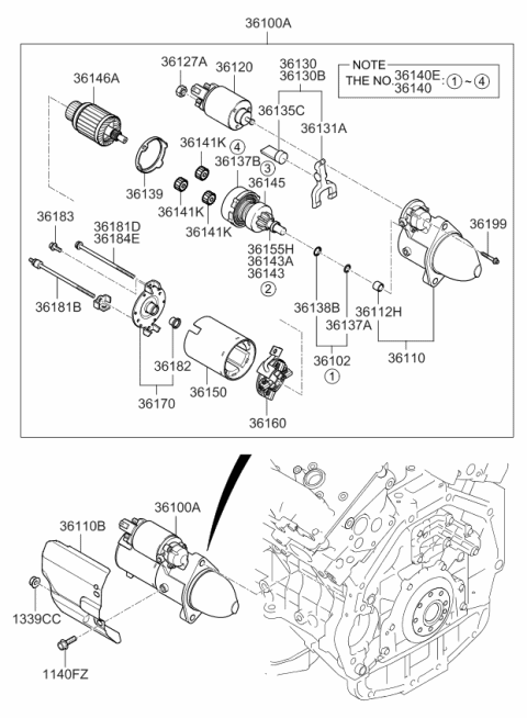 2007 Kia Amanti Starter Diagram