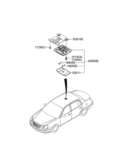 2009 Kia Amanti Room Lamp Diagram