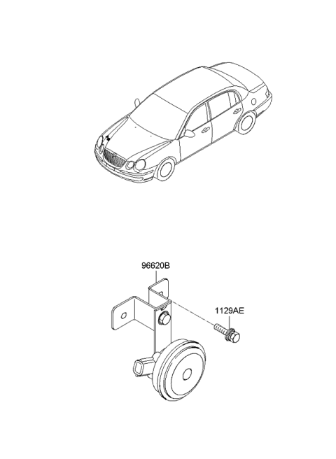 2007 Kia Amanti Horn Diagram