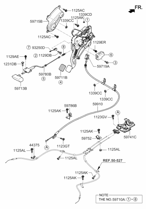 2007 Kia Amanti Parking Brake Diagram