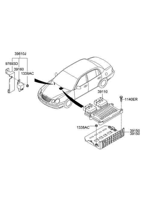 2007 Kia Amanti Electronic Control Diagram 2