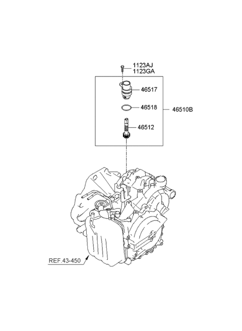 2006 Kia Amanti Gear-Driven Diagram for 4651239800