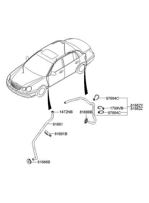 2008 Kia Amanti Sunroof Diagram 2