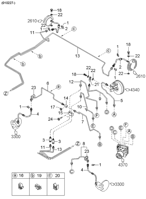 1999 Kia Sephia Brake Piping Diagram 5