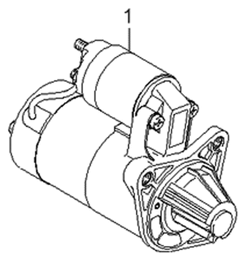 2001 Kia Sephia Starter Diagram 1