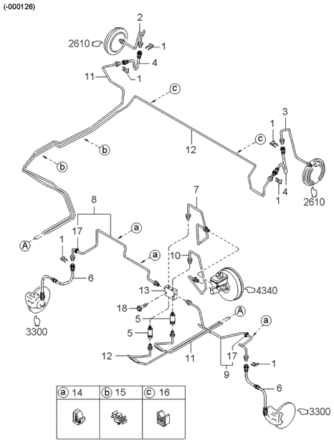 1998 Kia Sephia Brake Piping Diagram 1