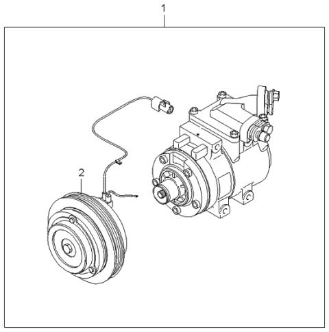 1998 Kia Sephia Compressor Diagram 1