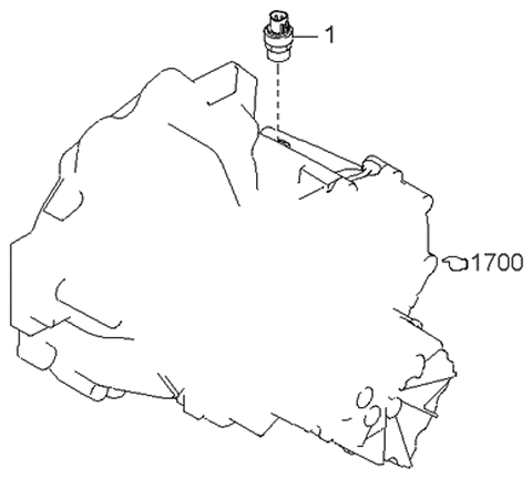 1997 Kia Sephia Sensor-Speed Diagram for 0K01155475C