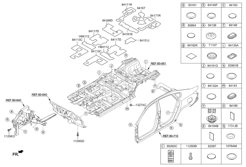 2017 Kia Cadenza Isolation Pad & Plug Diagram 1