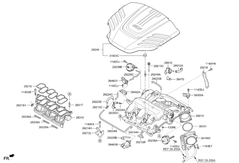 2017 Kia Cadenza Purge Control Valve Diagram for 289103L000