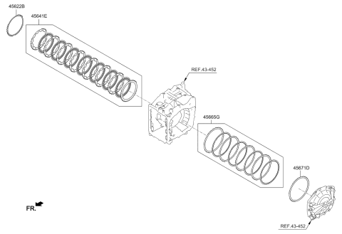 2018 Kia Cadenza Transaxle Brake-Auto Diagram