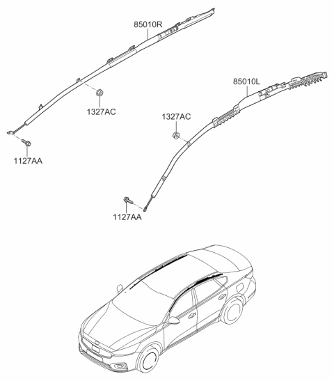 2017 Kia Cadenza Air Bag System Diagram 2