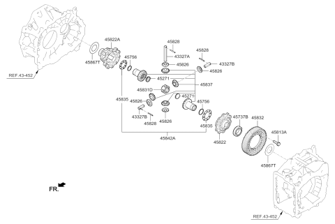 2017 Kia Cadenza Transaxle Gear-Auto Diagram 2