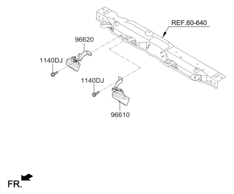 2017 Kia Cadenza Horn Diagram