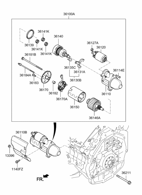 2018 Kia Cadenza Starter Diagram