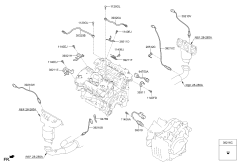 2019 Kia Cadenza Electronic Control Diagram 1