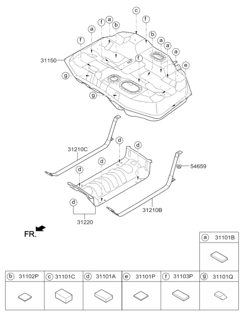 2017 Kia Cadenza Fuel System Diagram 2