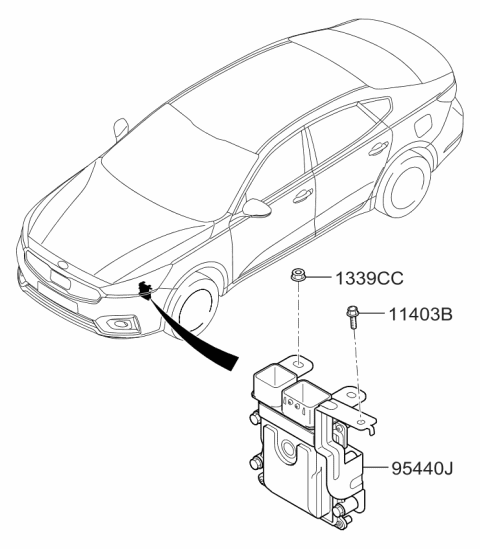 2018 Kia Cadenza Transmission Control Unit Diagram