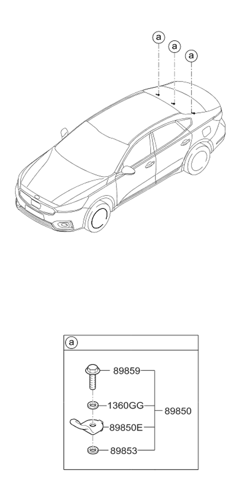 2017 Kia Cadenza Child Rest Holder Diagram