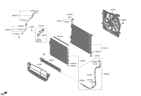 2024 Kia Sportage HOSE ASSY-INVERTER R Diagram for 25436CH000