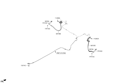 2024 Kia Sportage Brake Fluid Line Diagram 2