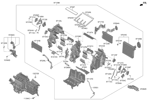 2023 Kia Sportage PTC HEATER Diagram for 97191N9000