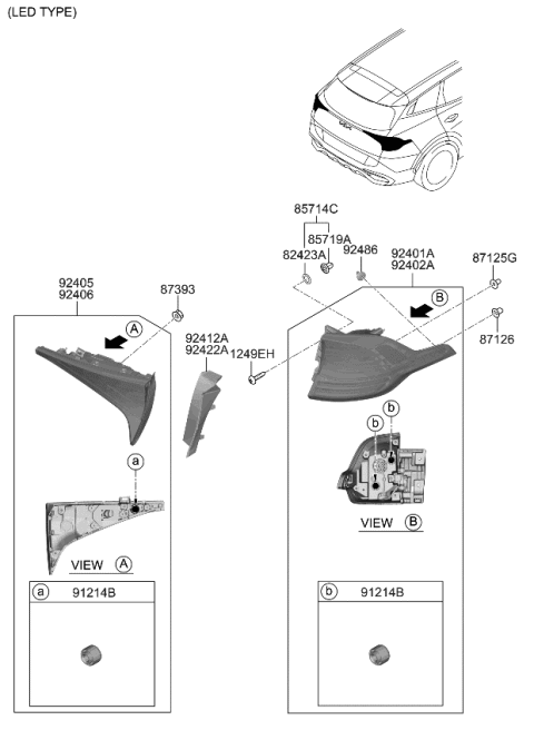 2023 Kia Sportage Hybrid Rear Combination Lamp Diagram 2