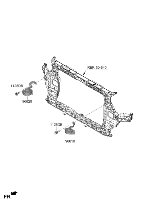 2023 Kia Sportage Hybrid Horn Diagram