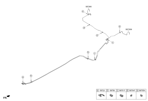 2024 Kia Sportage TUBE-CONNECTOR TO RR Diagram for 58735CH000