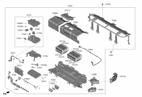 2024 Kia Sportage High Voltage Battery System Diagram 1